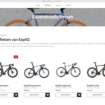 Expliq webshop productpagina